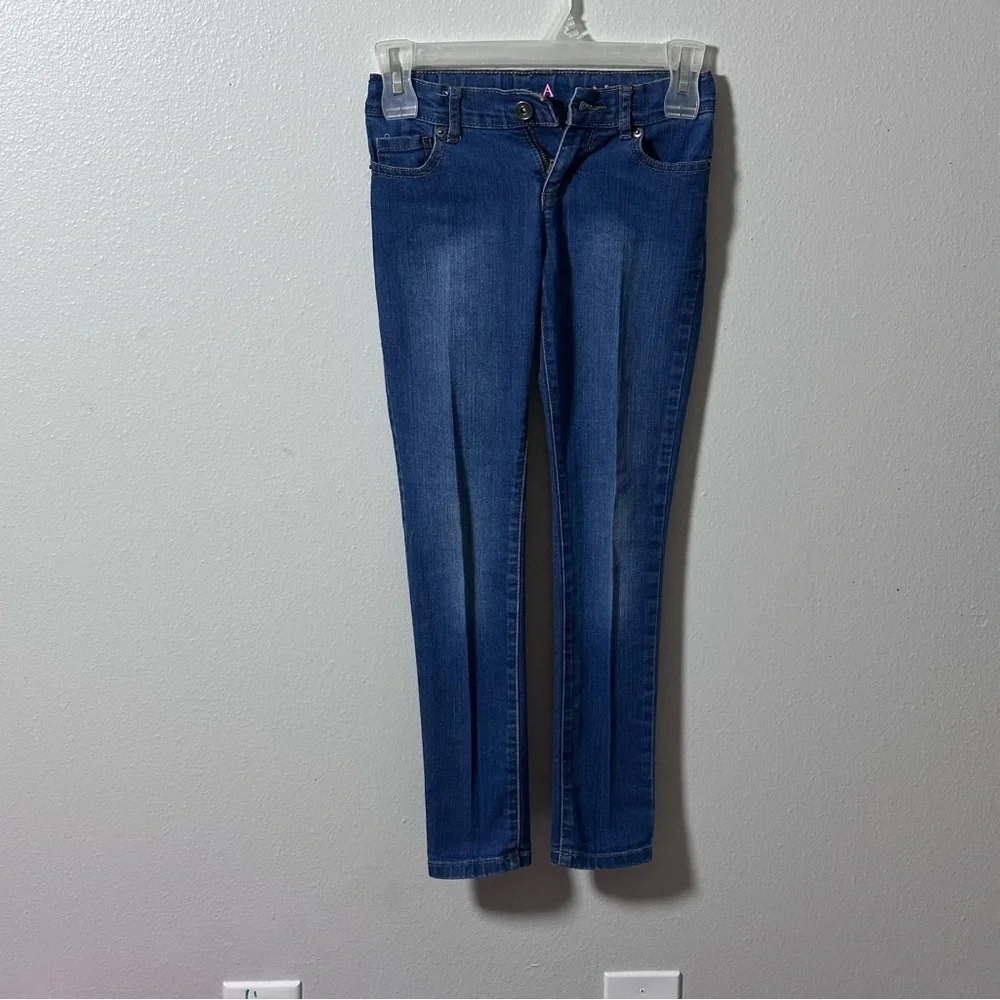 Children’s Place Kids Girls Streetwear Denim Blue Skinny Jeans size 8 .‎